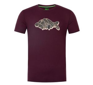 Korda Tričko Outline Tee Burgundy